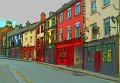 ireland pubs lined up-toon